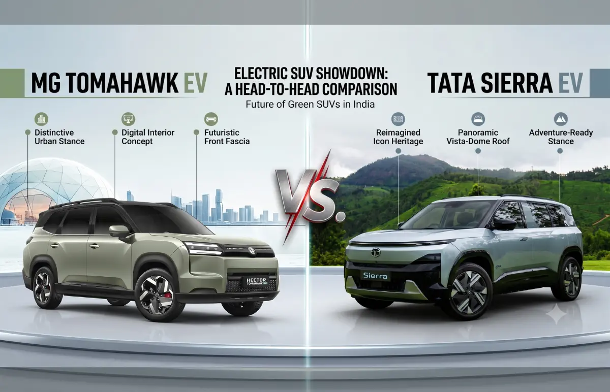 MG Hector Tomahawk EV vs Tata Sierra EV: Which is a Better Pick? Featured Image